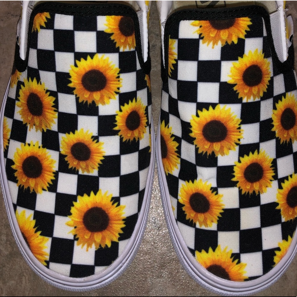 sunflower vans custom ordered limited edition